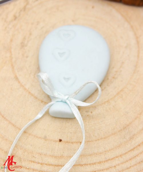 Bomboniera / Bustine Calamita Palloncino in Porcellana Celeste