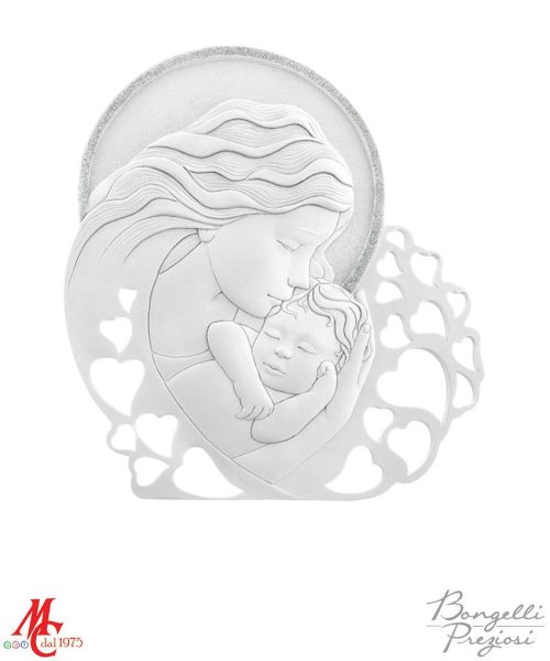 Bomboniera - Madonna con Bimbo - Bianco/Grigio