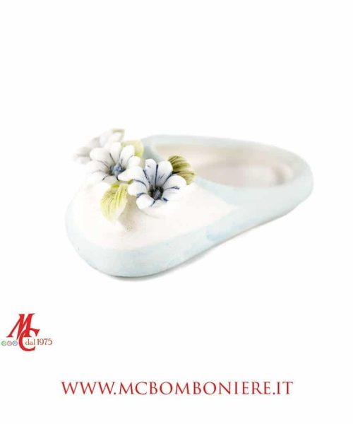 Bustina - Scarpetta Porcellana - Celeste