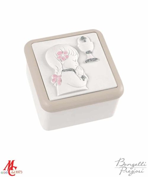 Bomboniera - Scatolina Bimba Comunione - Rosa