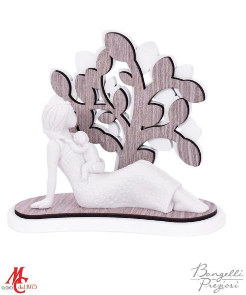 Bomboniera - Maternità Seduta con Albero della Vita