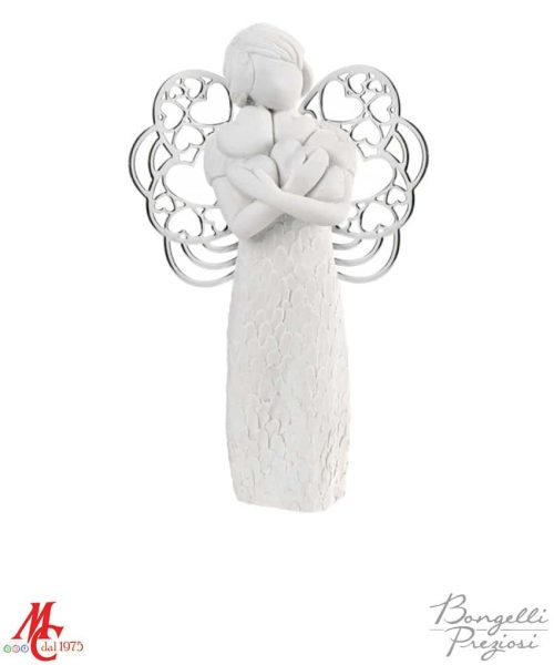 Bomboniera - Angelo Sogno con Cuori - Argento/Oro