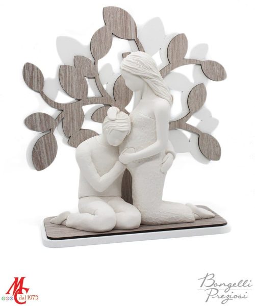 Scultura - Coppia Dolce Attesa - Albero Vita