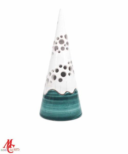 Portacandele - Albero di Natale Verde - Maiolica