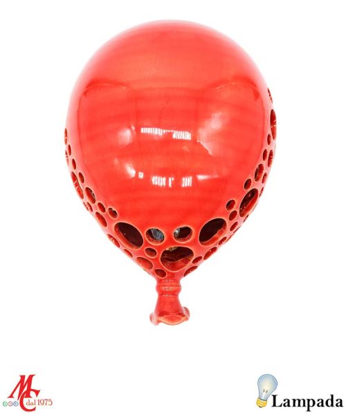 Lampada Palloncino Rosso - Maioliche d'Autore