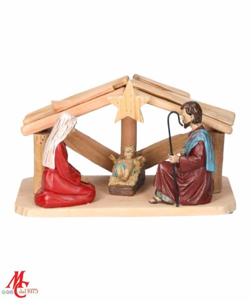 Natività legno e resina