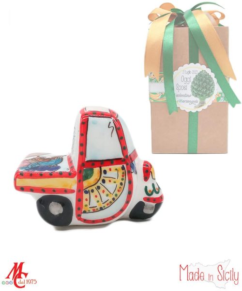 Bomboniera - Moto Ape Media - Decoro Paladino