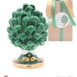 Bomboniera - Pigna Verde Base decoro Sicily - Altezza 10cm