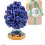 Bomboniera - Pigna Blu Base decoro Sicily - Altezza 10cm
