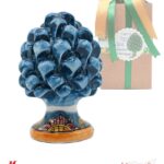 Bomboniera - Pigna Azzurra Base decoro Sicily - Altezza 10cm