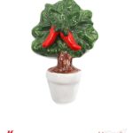 Alberello Peperoncini in Ceramica - Magnete