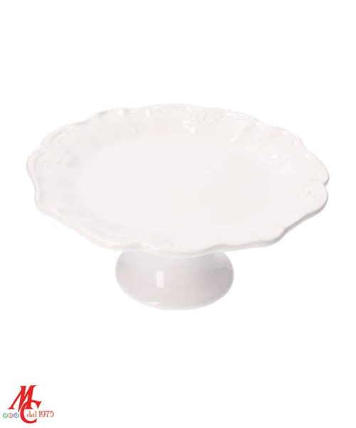 Alzatina in ceramica - Bianco