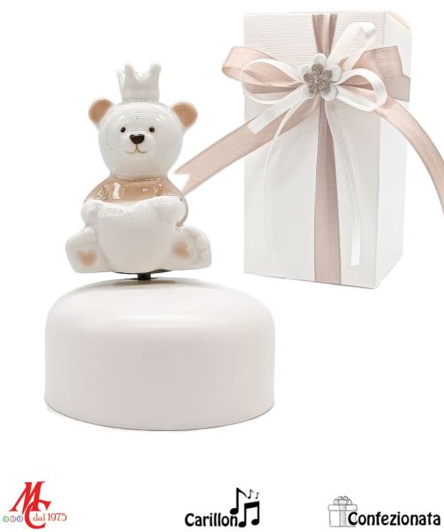 Bomboniera Porcellana Orsetto Carillon
