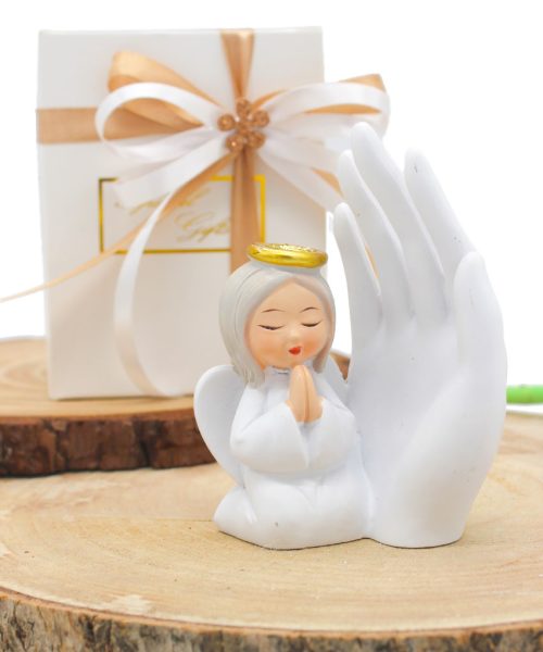 Bomboniera Angelo con Mano - Completa di Confezione