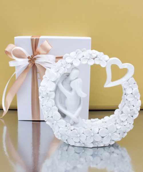 Bomboniera Matrimonio Coppia nel Cerchio Flowers  - Completa di Confezione