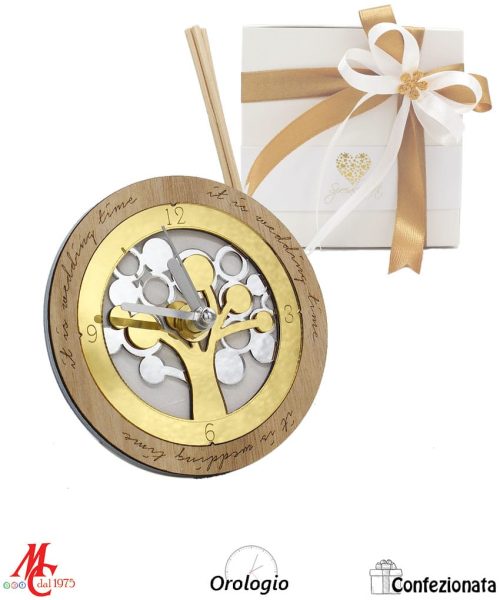 Bomboniera Orologio e Profumatore - Albero della Vita