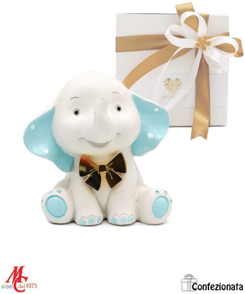 Bomboniera Elefantino Celeste