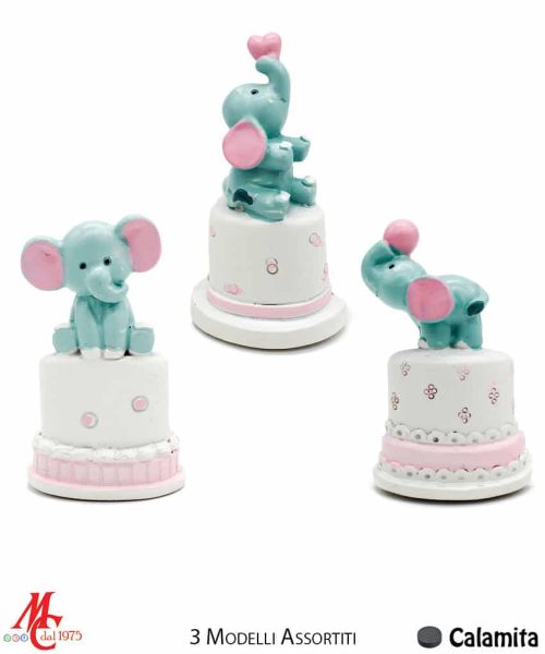 Bomboniere / Bustine calamite - Torta Baby Elefantino Rosa