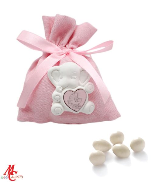 Sacchettino Rosa - Applicazione Elefantino