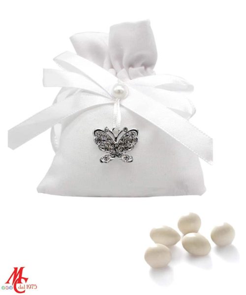 Sacchettino - Applicazione Farfalla con Strass