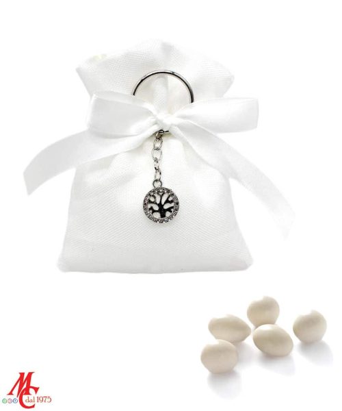 Sacchettino - Portachiavi Albero della Vita con Strass