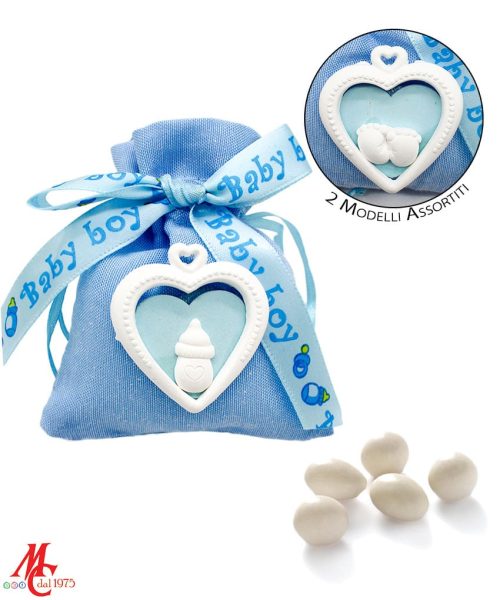 Sacchettino Celeste - Applicazione Cuore Nascita