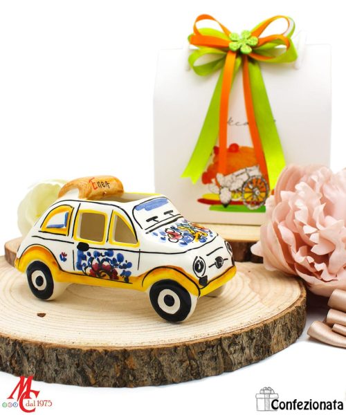 Bomboniera Confezionata Auto 500 in Ceramica