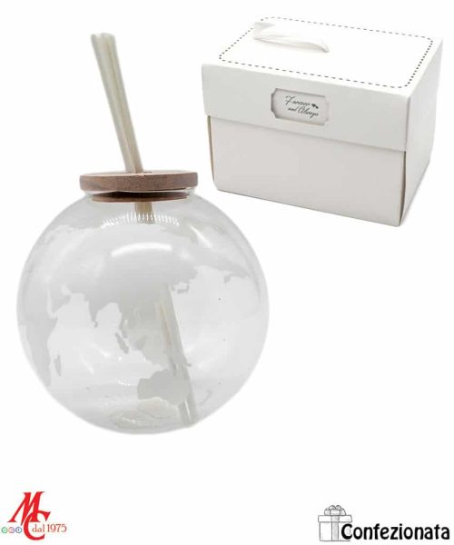 Bomboniera Confezionata - Profumatore World Vetro