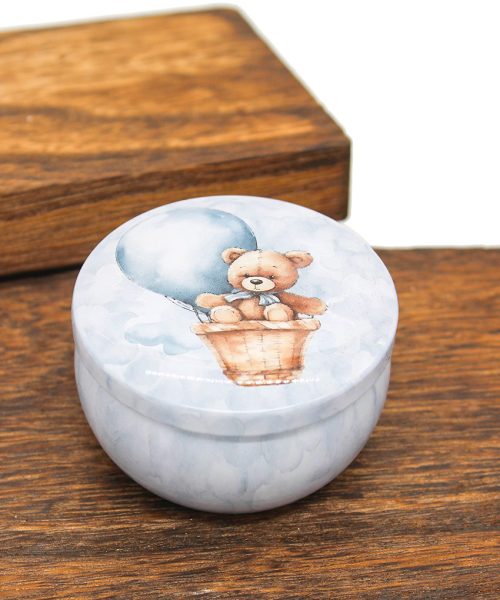 Bomboniera Candela Tema Orsetto Celeste