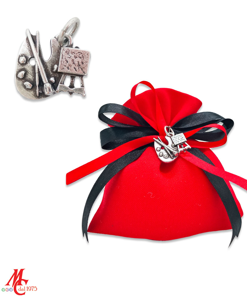 Ciondolo per Bomboniera Laurea in Lingue e Letterature Straniere con Mondo e Bandiere