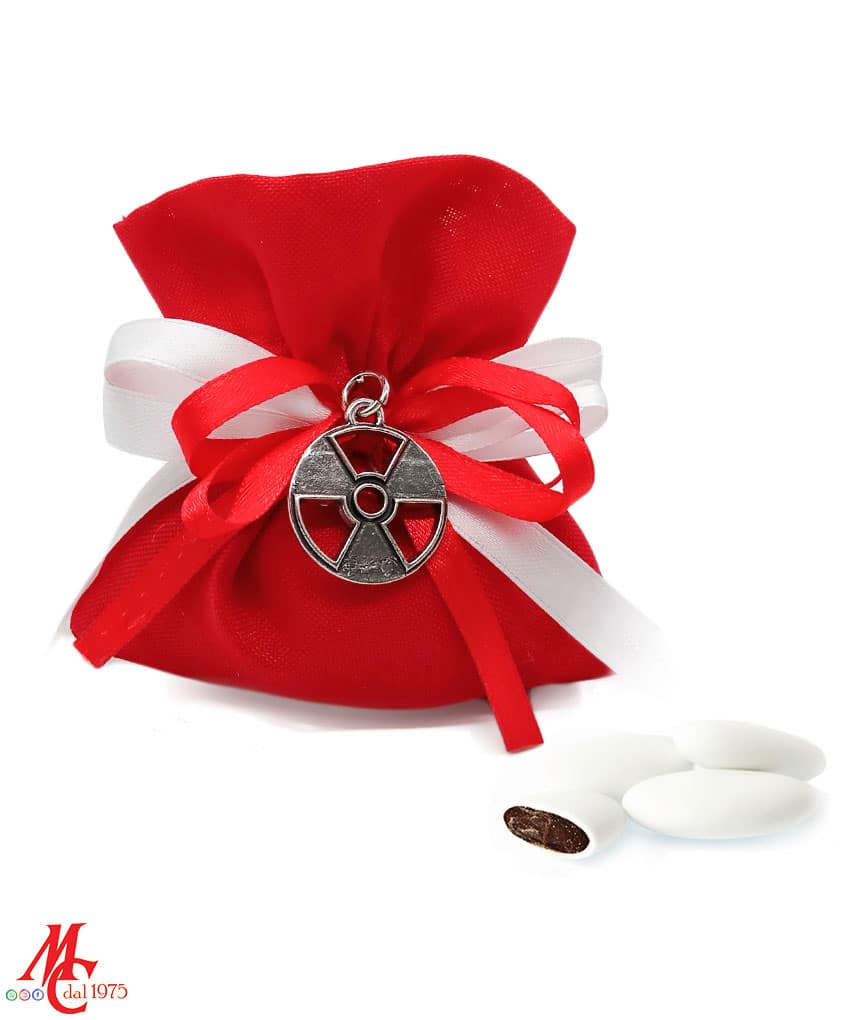 Bomboniera Laurea Scienze Nucleari in Argento