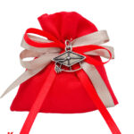 Bomboniere Laurea Ciondolo Capello Tocco in Metallo Ricoperto in Argento