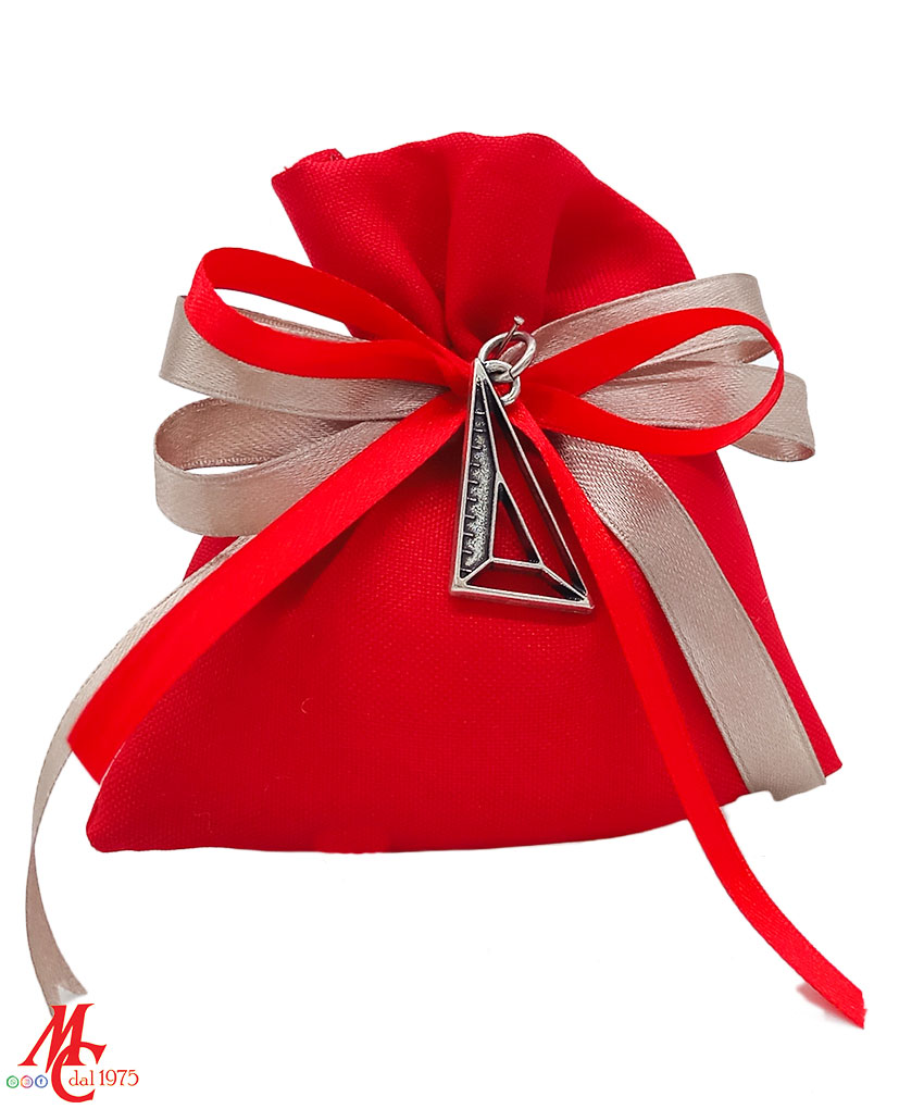 Bomboniera Laurea Ingegneria Civile: Ciondolo Squadra in Argento