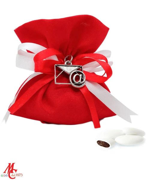 Bomboniera Laurea Informatica - Simbolo E-mail in Argento