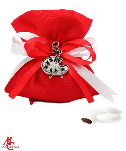 Bomboniera Laurea Accademia Belle Arti - Tavoloccia con Pennelli in Argento