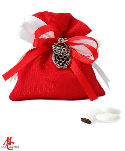 Bomboniera Laurea Gufo in Argento