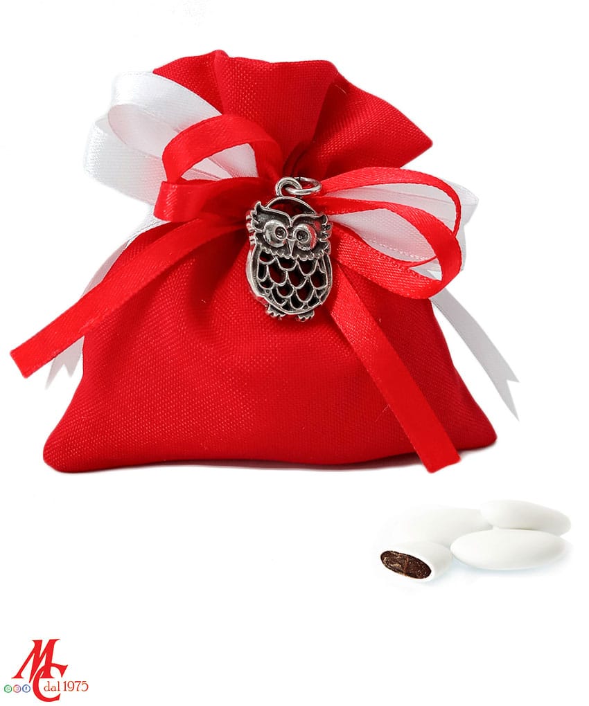 Bomboniera Laurea Gufo in Argento