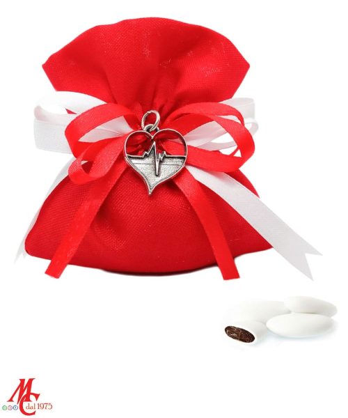 Bomboniera Laurea in Medicina / Cardiologia - Cuore Elettrocardiogramma