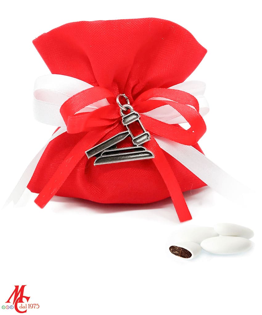 Bomboniera Laurea in Giurisprudenza - Martello Giudice Argento