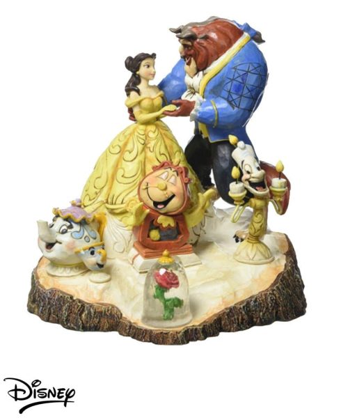 La Bella e la Bestia - wood carved - Disney Traditions