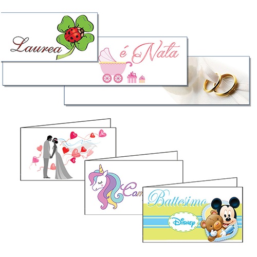 Bigliettini Classici per Bomboniere