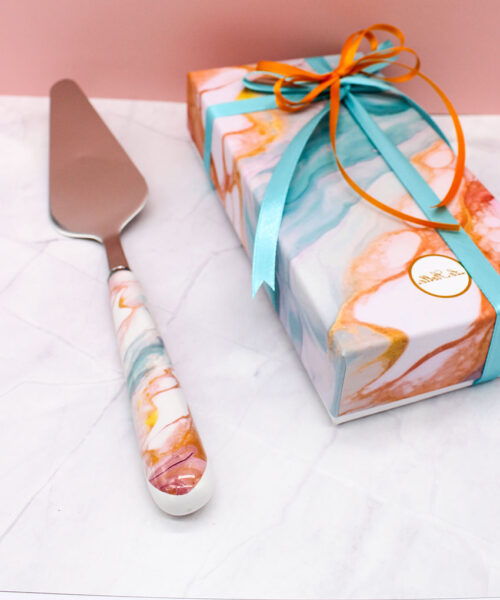 Bomboniera Paletta Torta Watercolor – Confezione Omaggio Inclusa