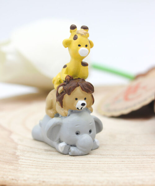 Bomboniera Tema Giungla con Animali in Resina