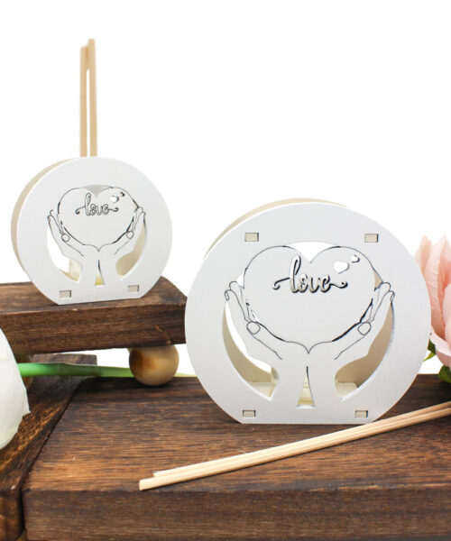 Bomboniera Matrimonio Economica – Profumatore “Cuore Love”