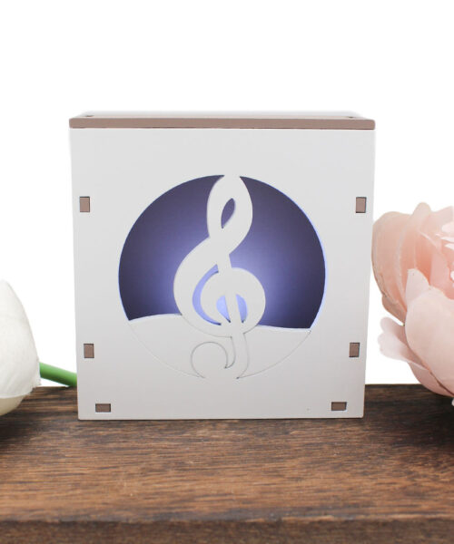 Bomboniera Economica – Scatolina LED “Tema Musica” chiave di Violino