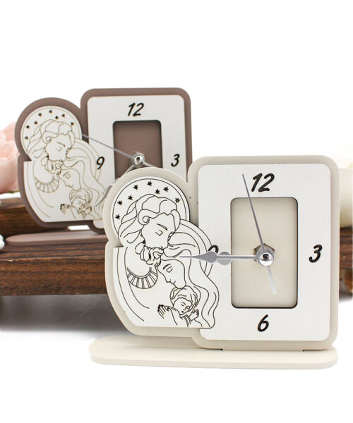 Bomboniera Economica Orologio Sacra Famiglia - Sabbia o Fango