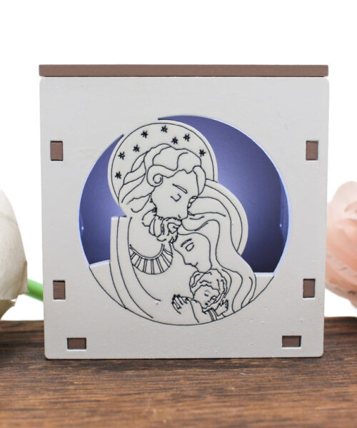 Bomboniera Economica – Scatolina LED Sacra Famiglia