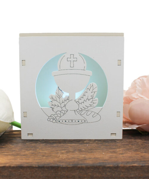 Bomboniera Economica – Scatolina LED Calice Comunione