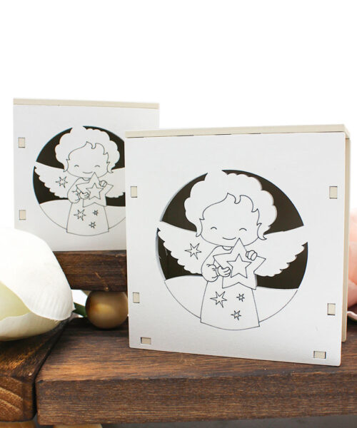 Bomboniera Economica – Scatolina LED Angioletto