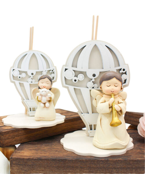 Bomboniera Profumatore Angioletto su Mongolfiera